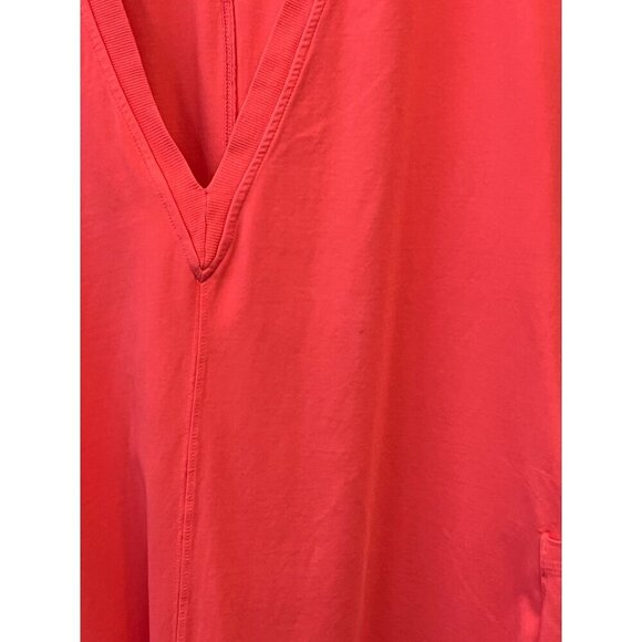 🆕  Free People Movement Hot Shot Tee Romper In Electric Sunset Neon Pink/Coral - Picture 12 of 12